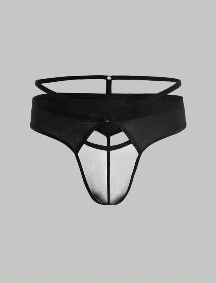 Shadow Mesh Cutout Thong